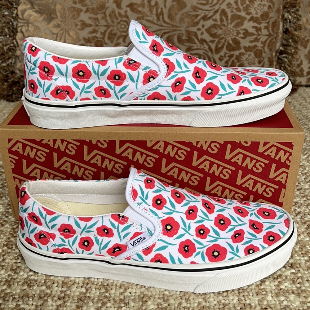 Vans Classic Slip-On Flowers/True White WMNS - Picture 5 of 16